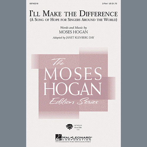 cover: I'll Make The Difference (A Song Of Hope For Singers Around The World), Janet Klevberg Day