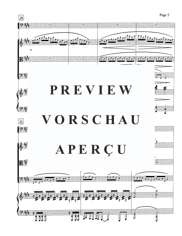 Produktgalerie: Seite 8 von 11 Concertino No. 1 - 4 Movements, , Gemischtes Ensemble Tuba, Violine, Viola, Violoncello und Klavier