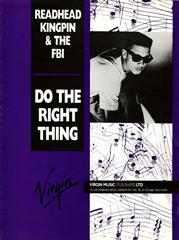 cover: Do The Right Thing, Readhead Kingpin & The FBI, Gesang, Gitarre, Klavier