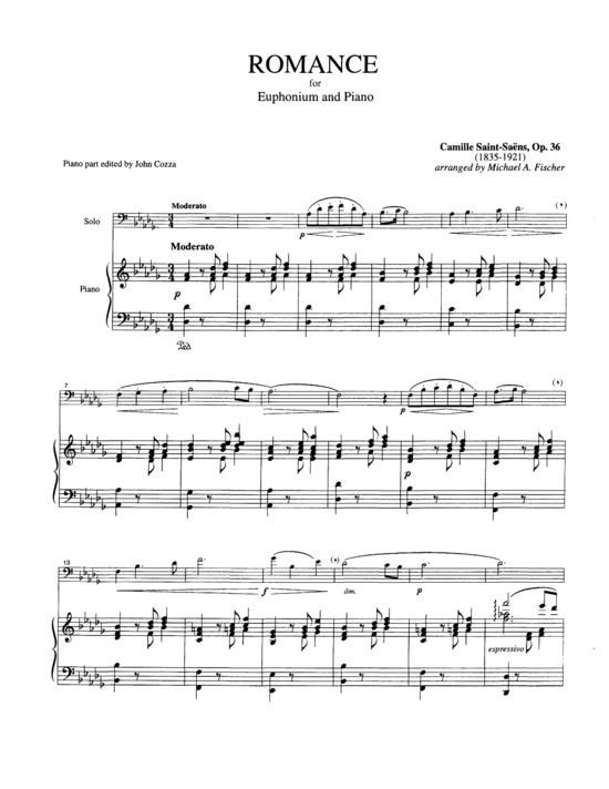 Product picture to: Romance Camille Saint-Saens