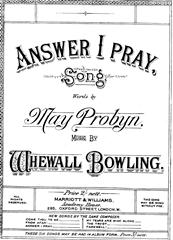 Produktbild zu: Answer I Pray