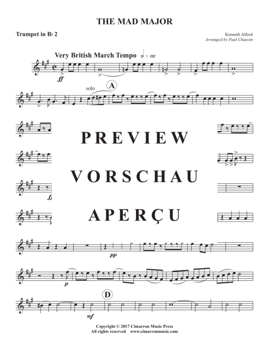 Produktgalerie: Seite 11 von 18 The Mad Major , , (Blechbläserquintett)