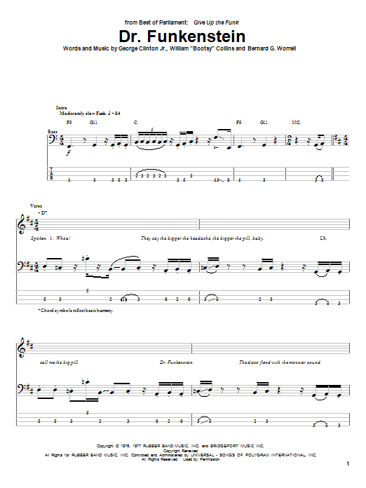 Produktgalerie: Seite 1 von 1 Dr. Funkenstein, Parliament, E-Bass