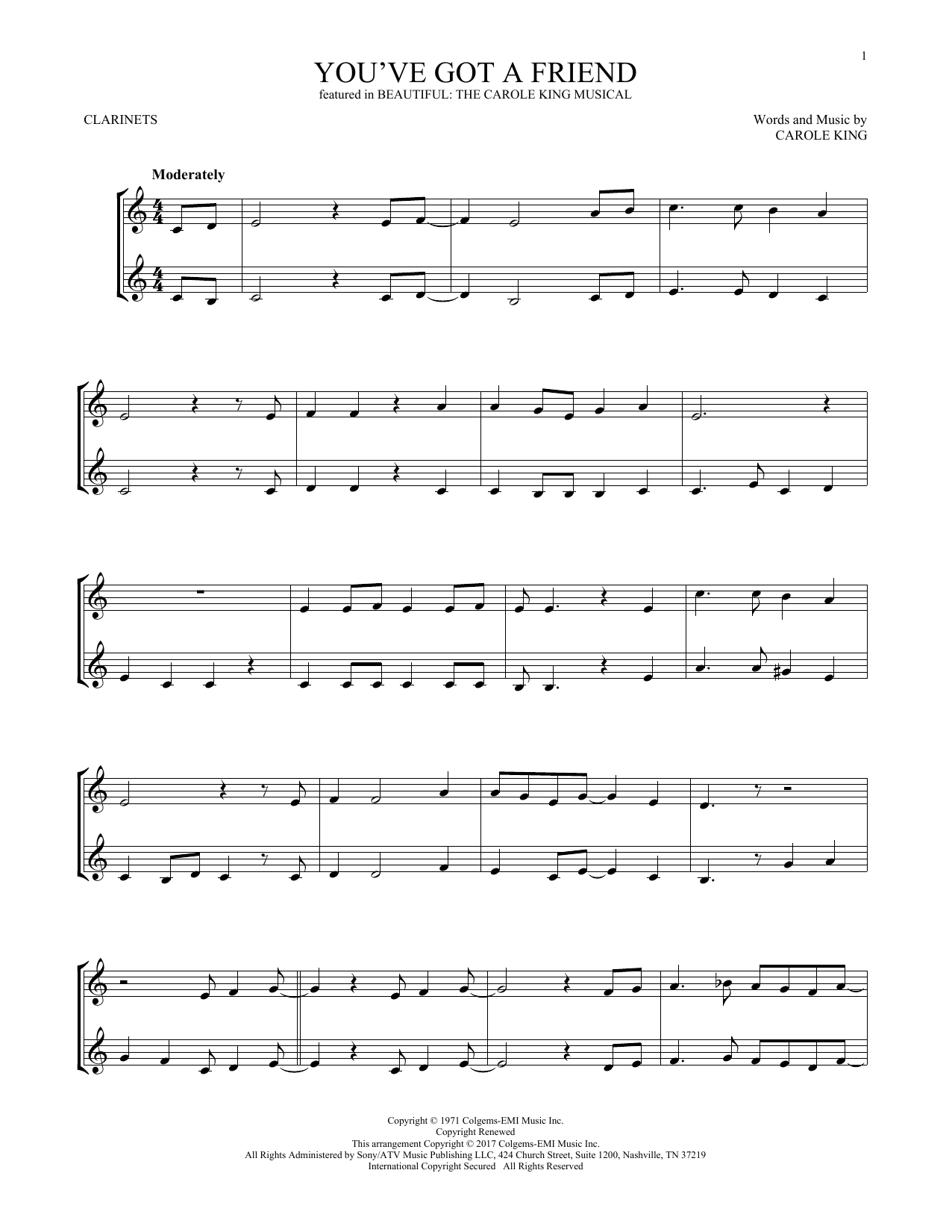 Product gallery: Page 1 of 1 You've Got A Friend (from Beautiful: The Carole King Musical), Carole King