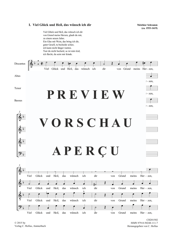 Produktgalerie: Seite 6 von 11 Neue deutsche Gesänge (1579), , Gemischter Chor 4-stimmig