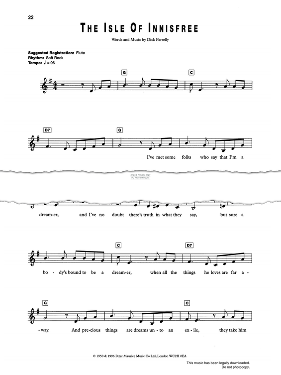 Produktgalerie: Seite 1 von 1 The Isle Of Innisfree, Richard Farrelly, Gesang, Gitarre, Keyboard