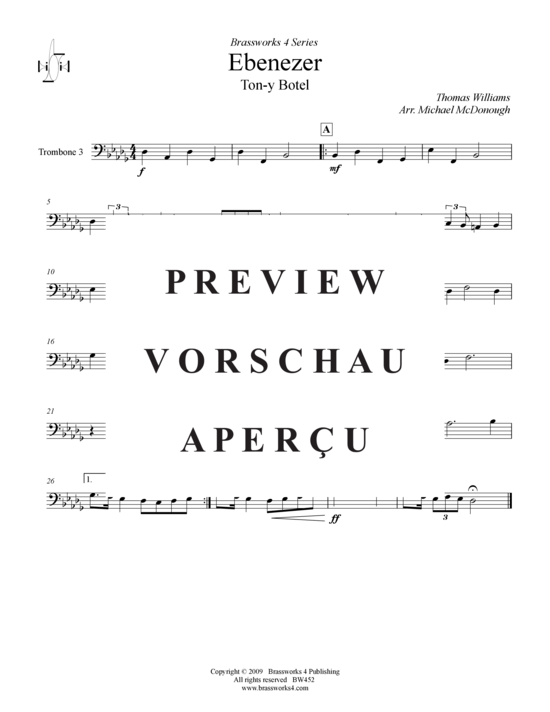 Product gallery: Page 7 of 7 Ebenezer , , (Trombone Quartet)