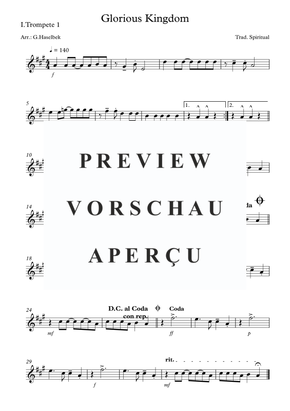 Produktgalerie: Seite 4 von 9 Glorious Kingdom, , (Blechbläserquartett)