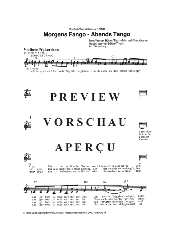 Produktgalerie: Seite 7 von 16 Morgens Fango - abends Tango , Wendehals, Gottlieb, (Combo-Band)