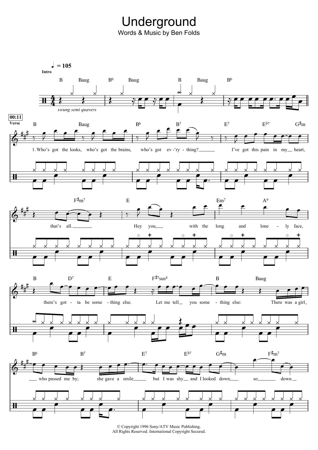 Product gallery: Page 1 of 1 Underground, Ben Folds Five