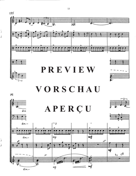 Product gallery: Page 17 of 21 Escapade , , (alto saxophone solo and 4 percussionists)