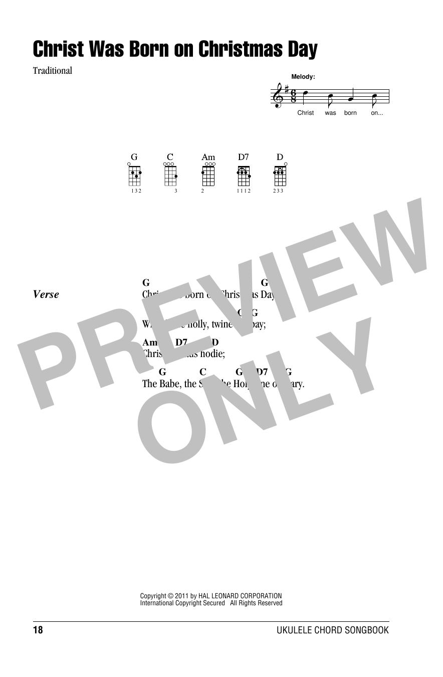 Product picture to: Christ Was Born On Christmas Day