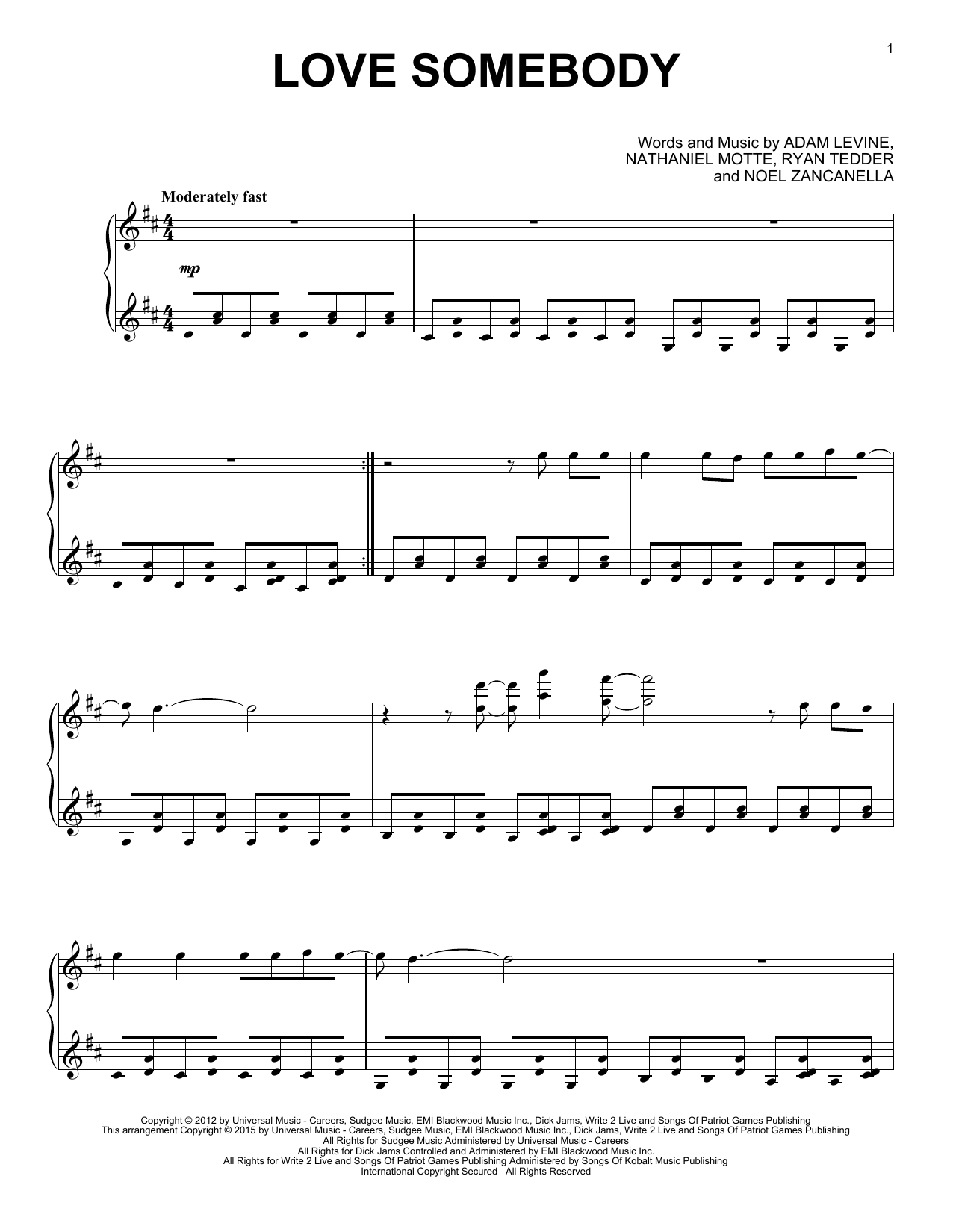 Produktbild zu: Love Somebody