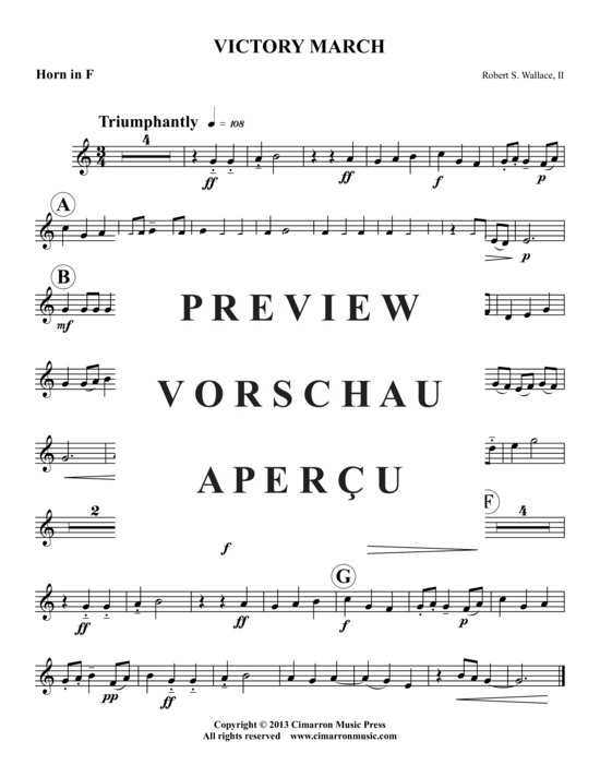 Produktgalerie: Seite 7 von 9 Victory Marsch , , (Blechbläser-Quintett)