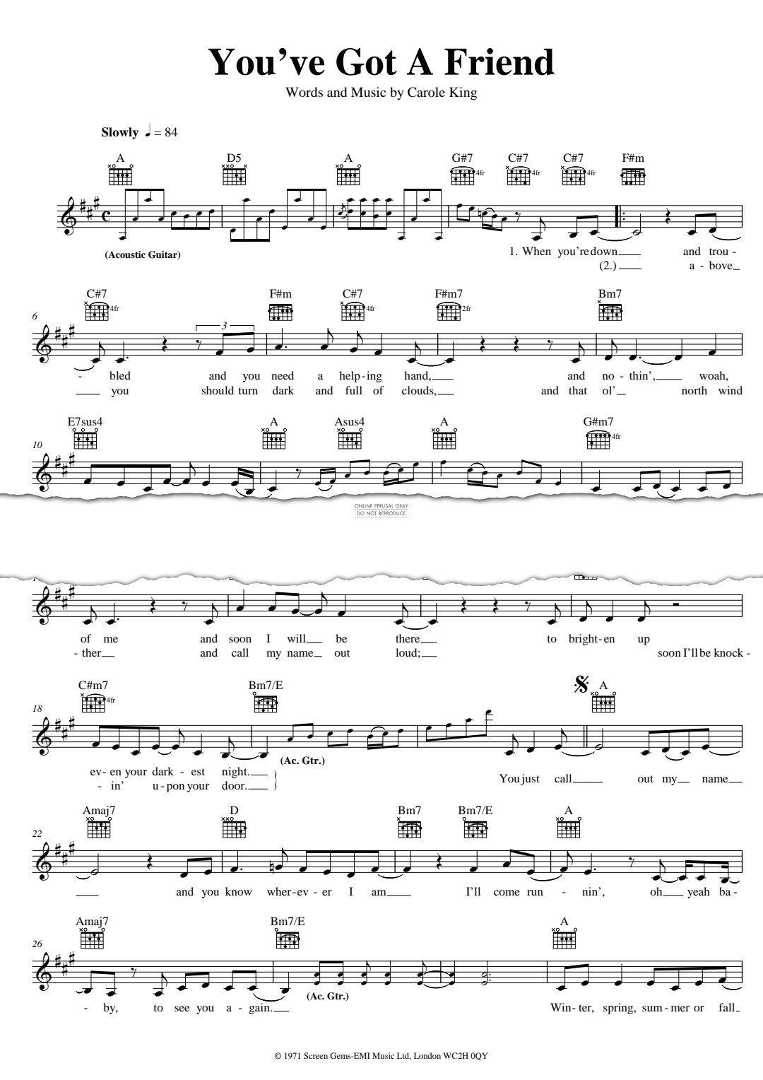Product gallery: Page 1 of 1 You've Got A Friend, James Taylor