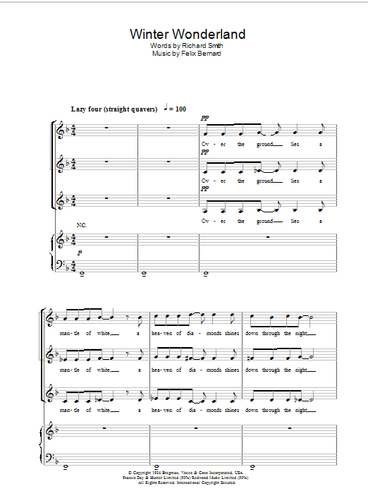 Product gallery: Page 1 of 1 Winter Wonderland (arr. Berty Rice), Richard Smith