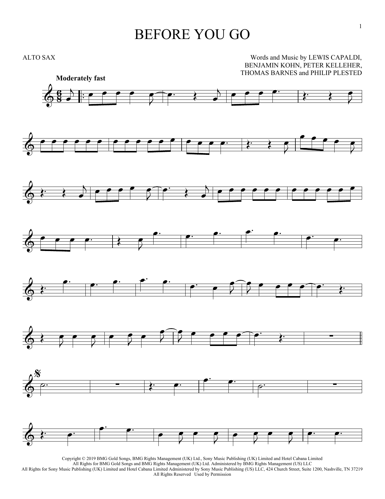 Product gallery: Page 1 of 1 Before You Go, Lewis Capaldi