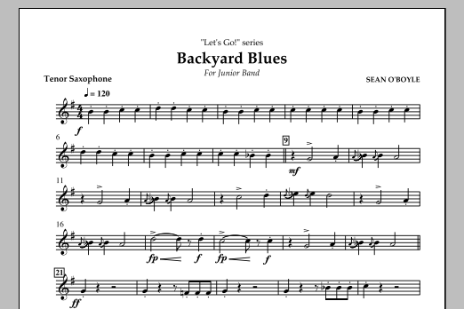 Produktbild zu:  Backyard Blues - Tenor Saxophone - 