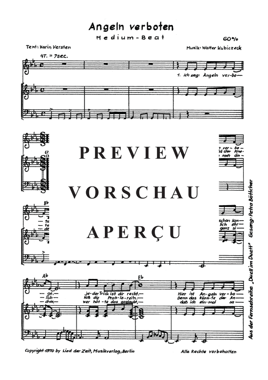 Product gallery: Page 4 of 4 Angeln verboten , , Piano and Voice
