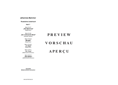 Product gallery: Page 4 of 21 Russisches Liederbuch Band VII , , (medium voice + piano)