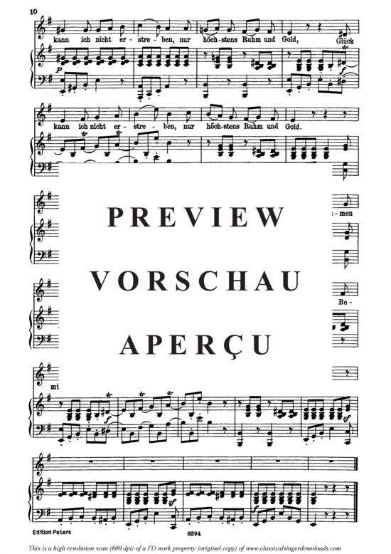 Product gallery: Page 5 of 5 Der Schäfer und der Reiter D.517, , High Voice and Piano