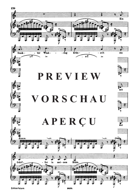 Product gallery: Page 3 of 4 Die Stadt, D.957-11 (Schwanengesang), , Low Voice and Piano