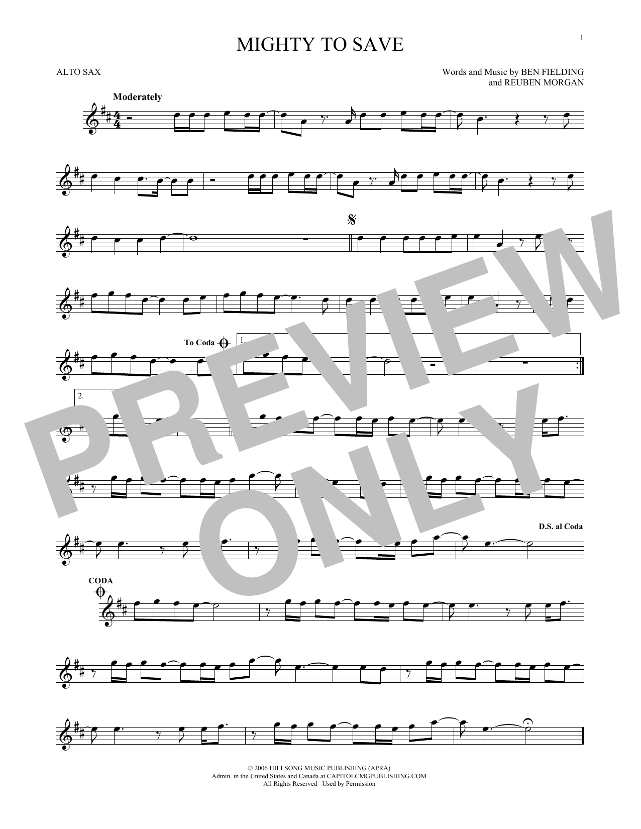 Product gallery: Page 1 of 1 Mighty To Save, Hillsong Worship