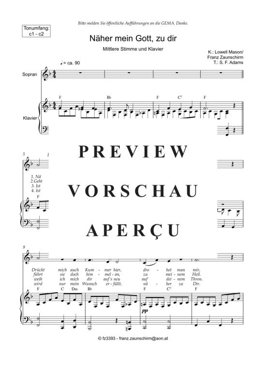 Product gallery: Page 2 of 6 Näher mein Gott zu dir , , Medium Voice and Piano