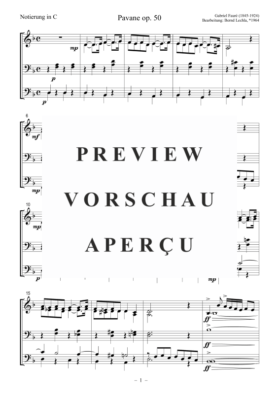 Produktgalerie: Seite 2 von 7 Pavane op. 50, , Posaunenchor