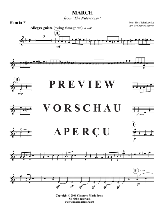 gallery: Marsch aus Nussknacker-Suite , , (Blechbläserquintett)