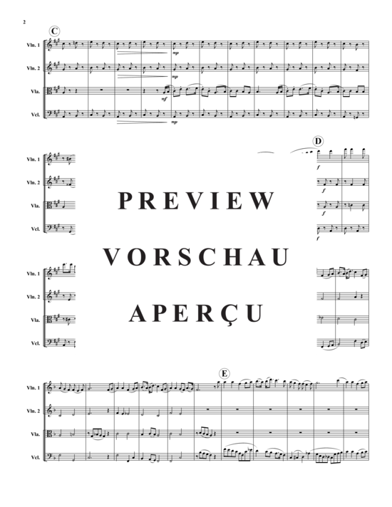 Produktgalerie: Seite 3 von 13 Folksong Medley – 5 Stücke , , (Streichquartett)