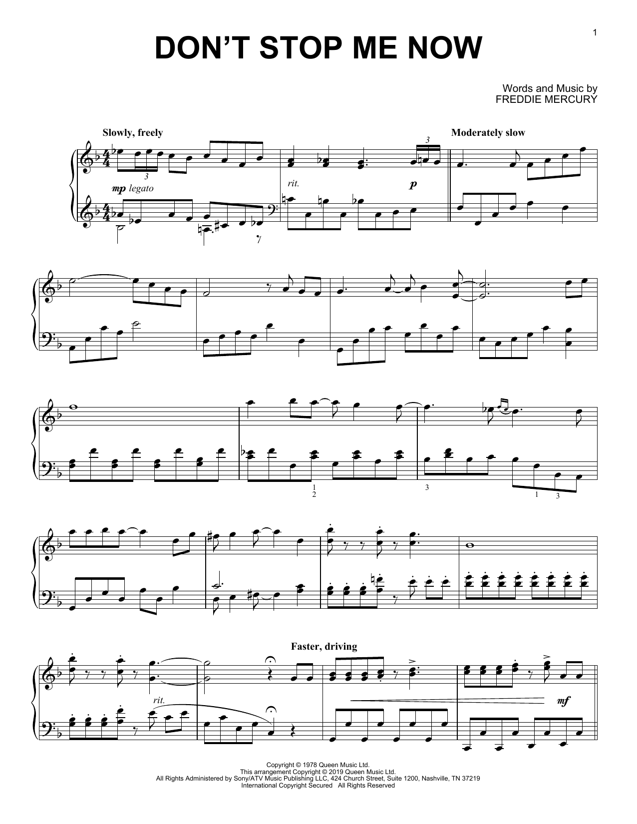 Product gallery: Page 1 of 1 Don't Stop Me Now, Queen