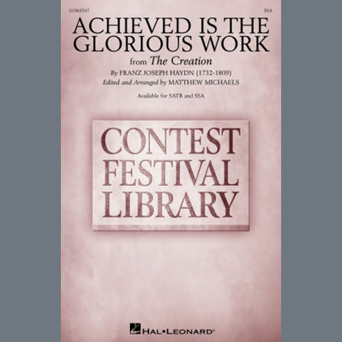 Produktbild zu: Achieved Is The Glorious Work (arr. Matthew Michaels)
