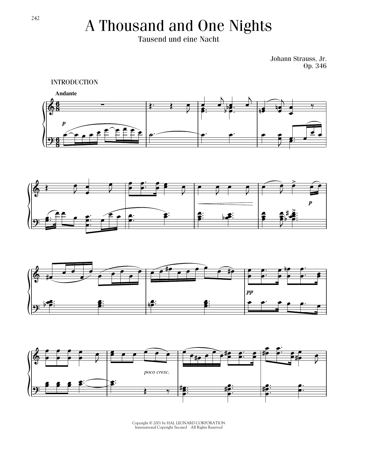 Produktbild zu: A Thousand And One Nights, Op. 346