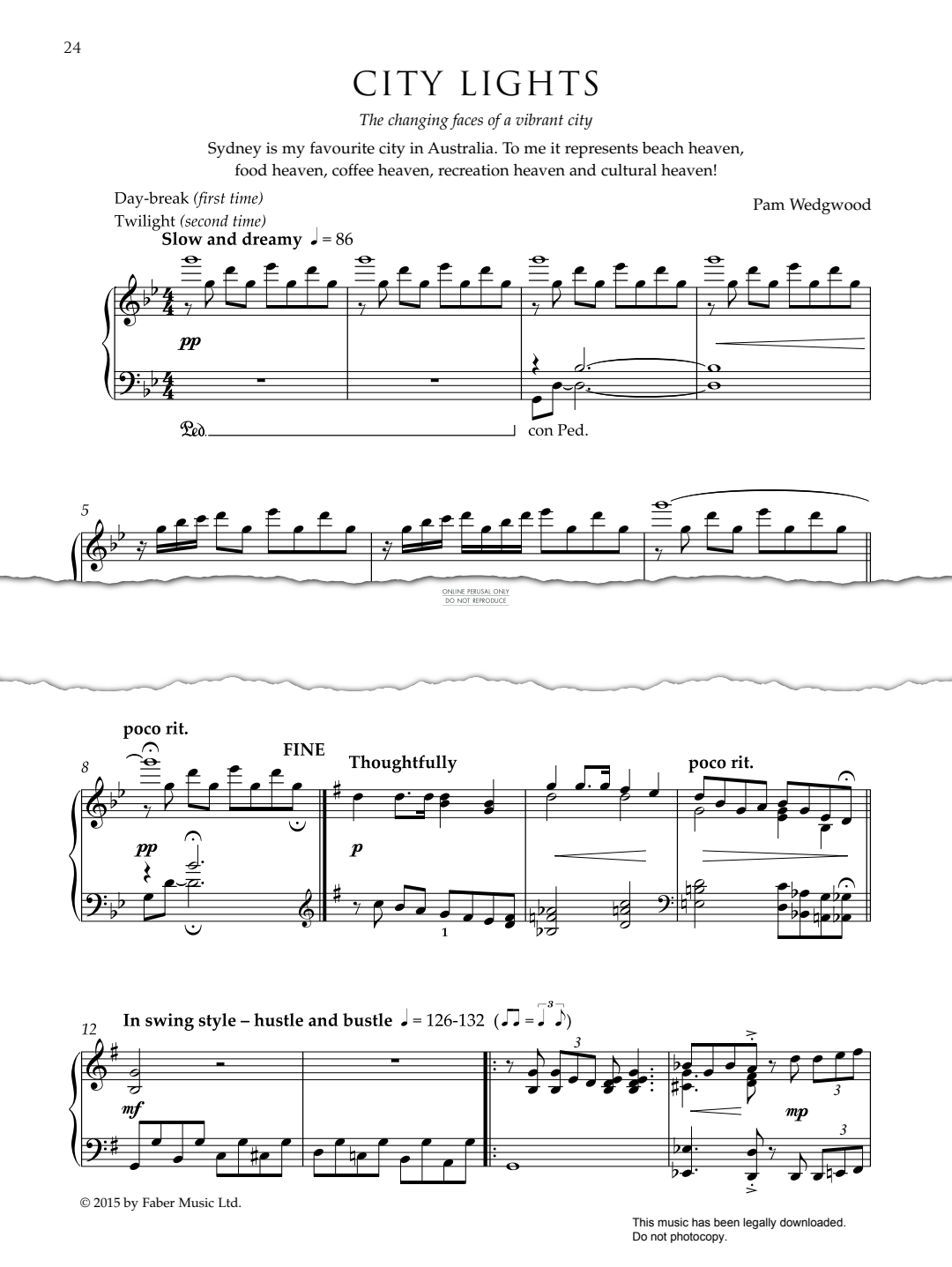 Product picture to: City Lights (From 'After Hours On My Travels')