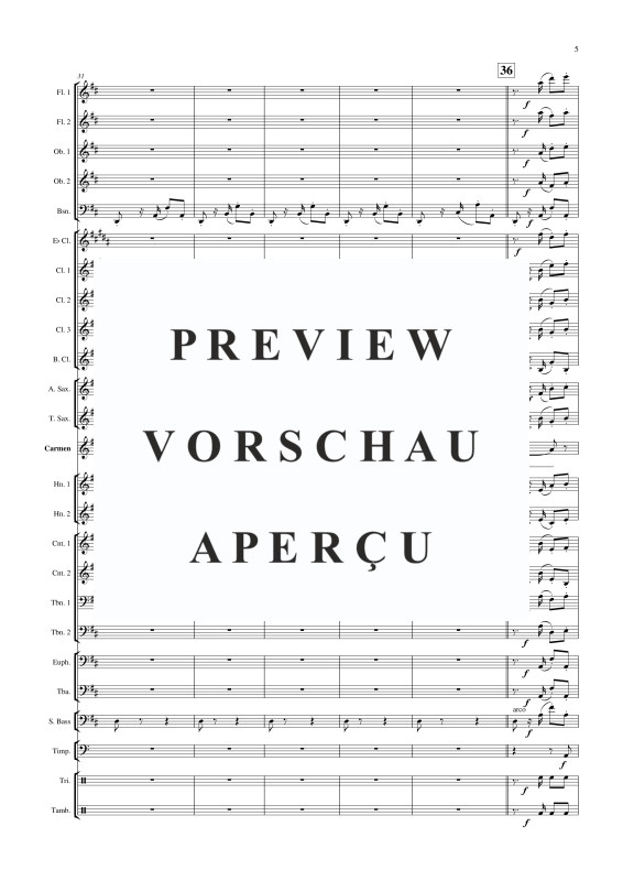 Produktgalerie: Seite 8 von 11 Habanera aus Carmen, , Solo Gesang und Concert Band