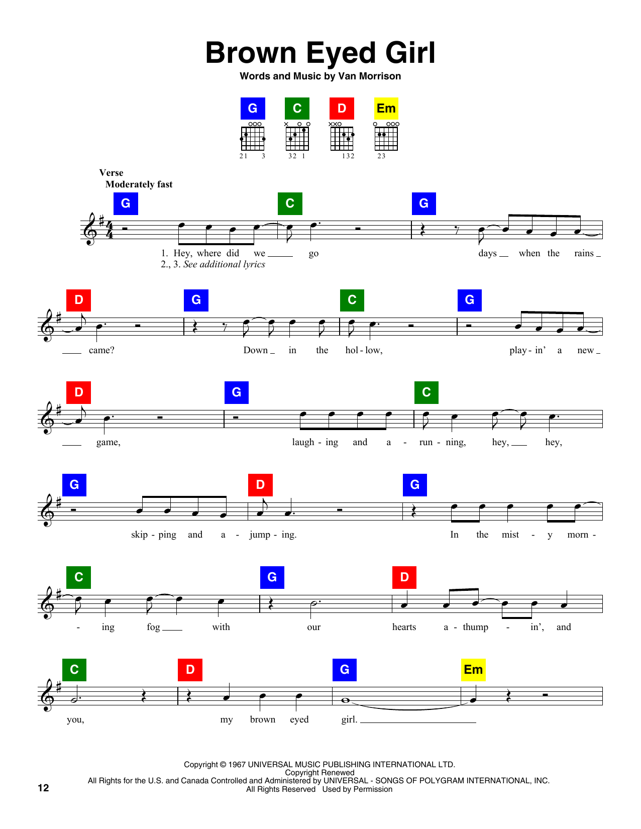 Product picture to: Brown Eyed Girl - Van Morrison