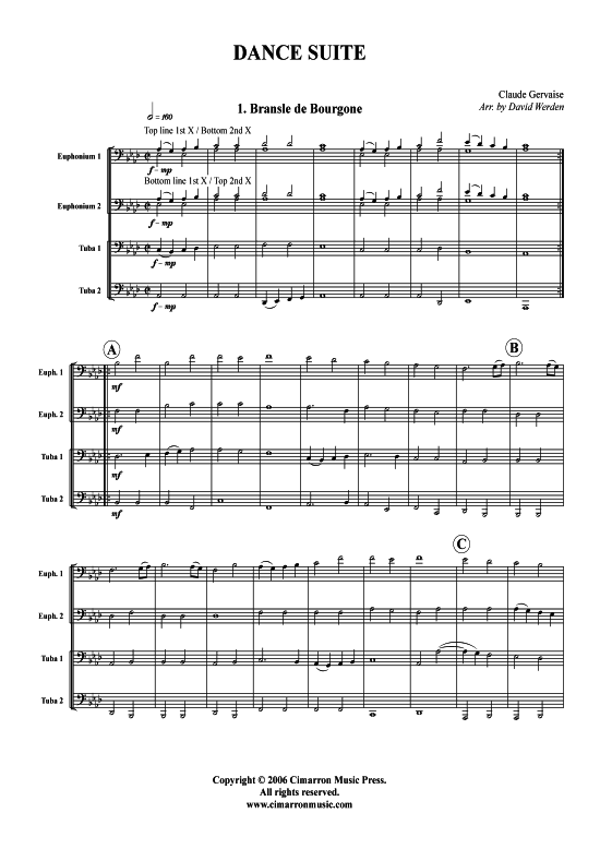 Product picture to: Dance Suite Claude Gervaise