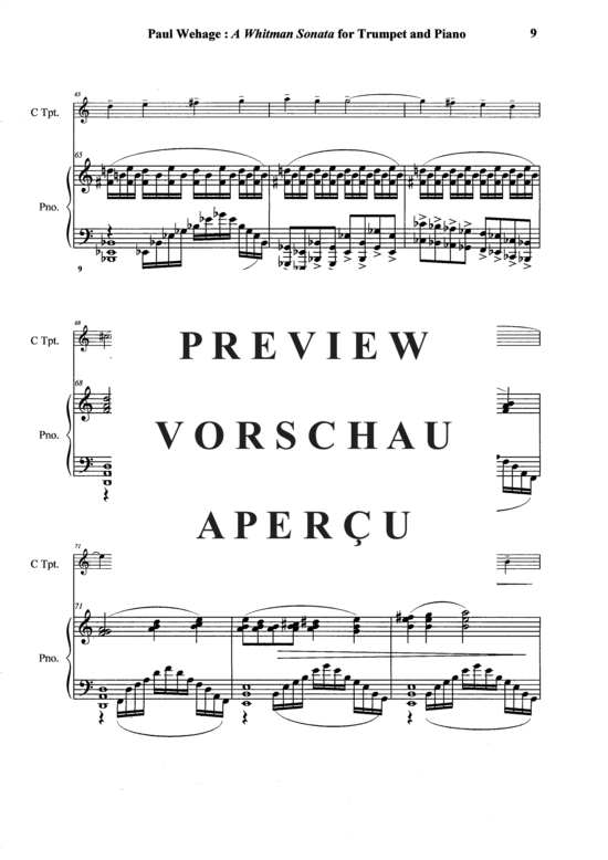 Produktgalerie: Seite 10 von 21 A Whitman Sonata , , (Trompete in B oder C + Klavier)
