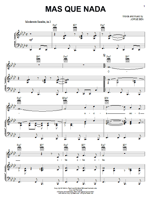 Product gallery: Page 1 of 1 Mas Que Nada, Sergio Mendes