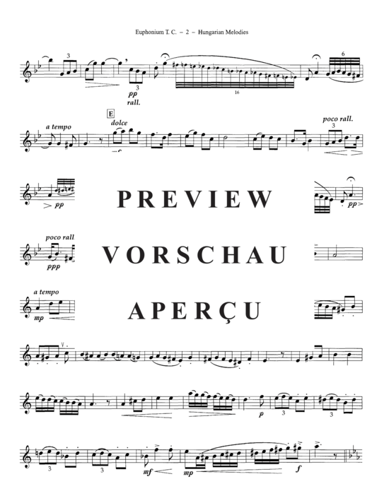 gallery: Hungarian Melodies , , (Euphonium/Kornett + Klavier)