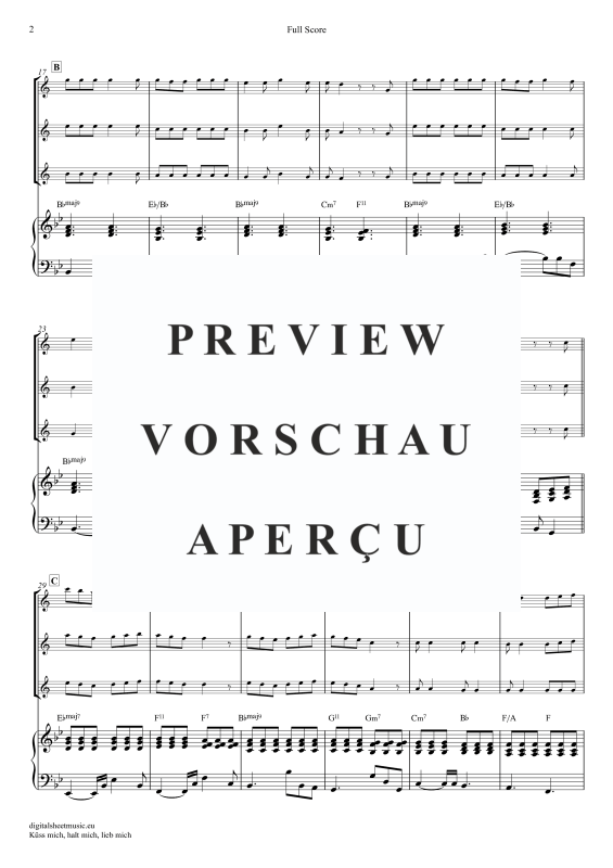 Produktgalerie: Seite 3 von 11 Küss Mich, Halt Mich, Lieb Mich, Egli, Beatrice, (Klarinetten Trio + Klavier)