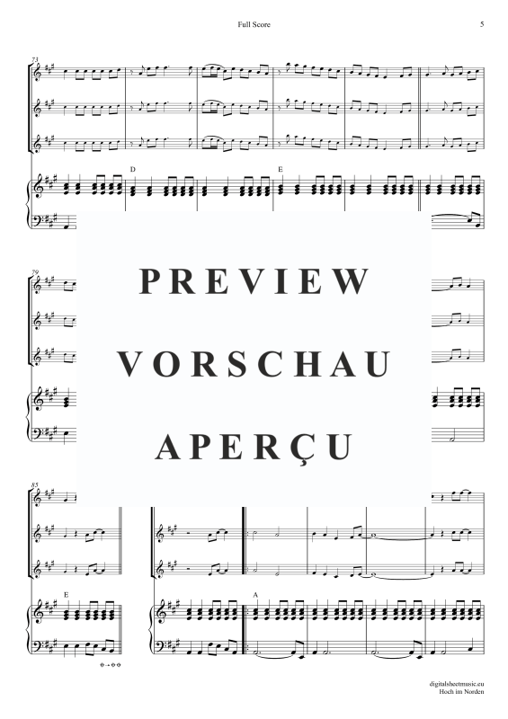 Produktgalerie: Seite 6 von 11 Hoch im Norden, Santiano, (Violinen Trio + Klavier)