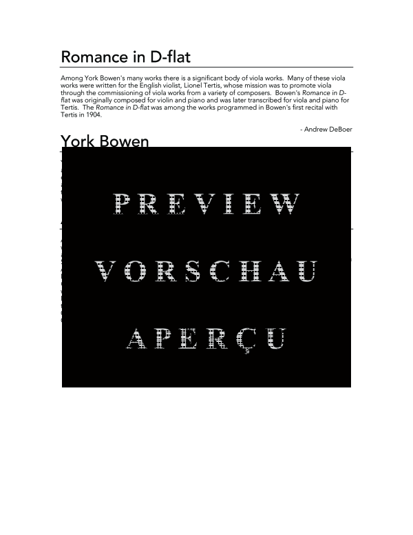 Product gallery: Page 4 of 11 Romance in D-Flat, , (clarinet in Bb and piano)