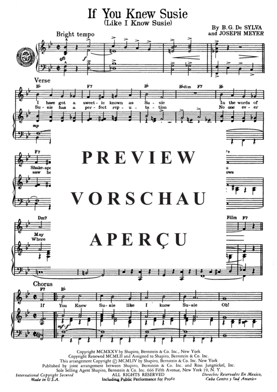 Produktgalerie: Seite 3 von 8 If You Knew Susie (Like I Know Susie) , Cantor, Eddie  , (Klavier und Gesang)