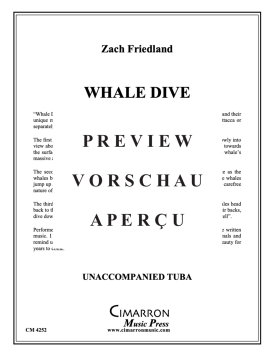 Product gallery: Page 2 of 6 Whale Dive , , (Tuba Solo)