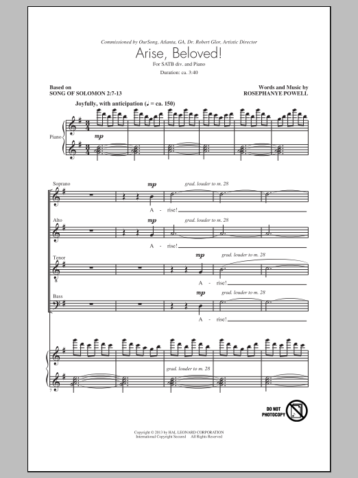 Produktbild zu: Arise, Beloved!