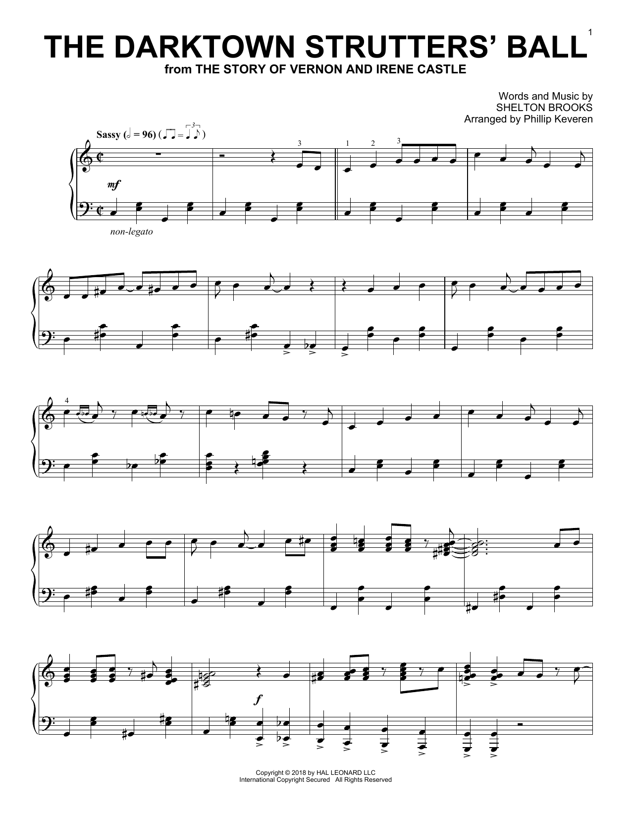 Product gallery: Page 1 of 1 The Darktown Strutters' Ball [Jazz version] (arr. Phillip Keveren), Shelton Brooks