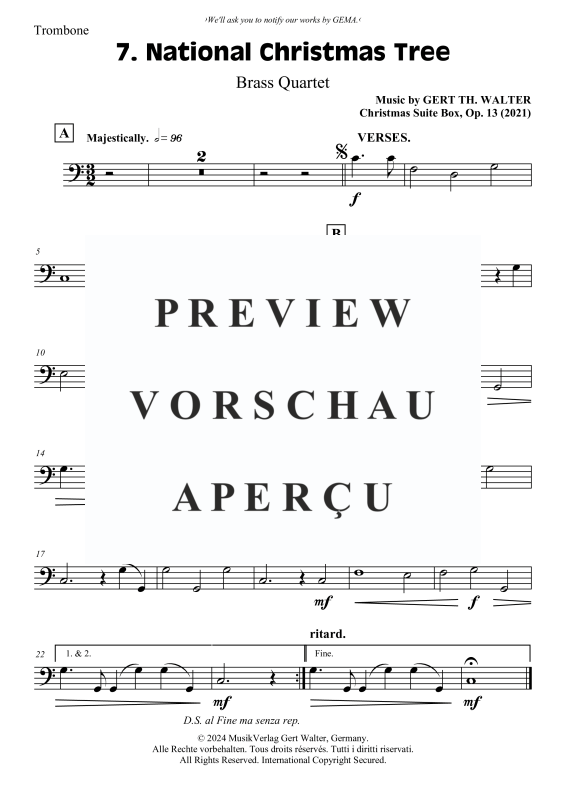 Produktgalerie: Seite 7 von 7 National Christmas Tree, , (Blechbläserquartett)