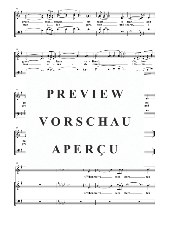 Product gallery: Page 4 of 10 Amazing Grace, , Mixed Choir Sab and Piano